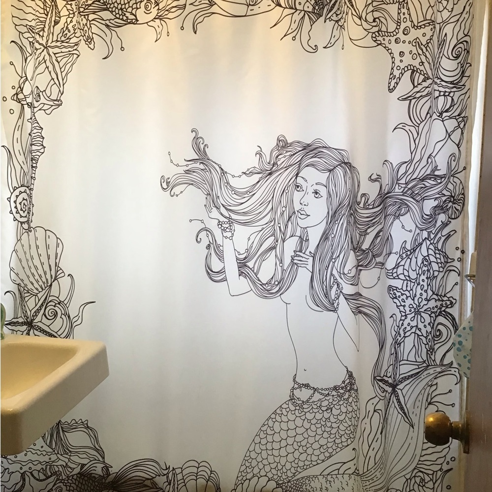 Mermaid Shower Curtain - Picture 3 of 3